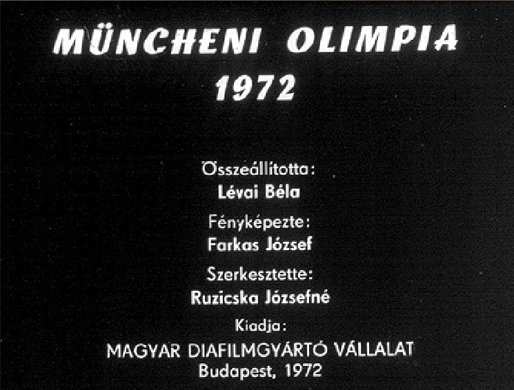 Müncheni olimpia 1972. 