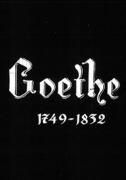 Goethe (1749-1832) 
