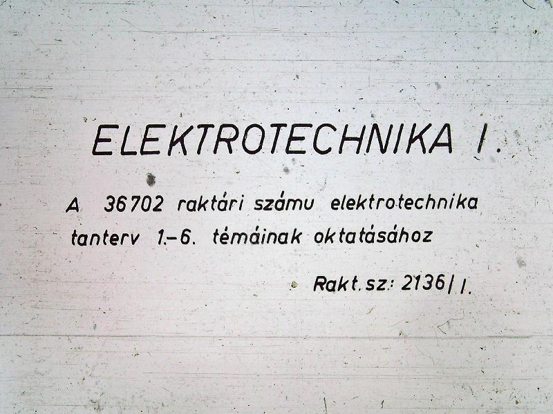 Elektrotechnika I-II-III.