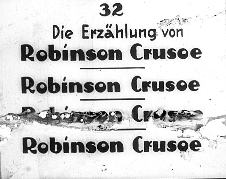 Die Erzahlung von Robinson Crusoe